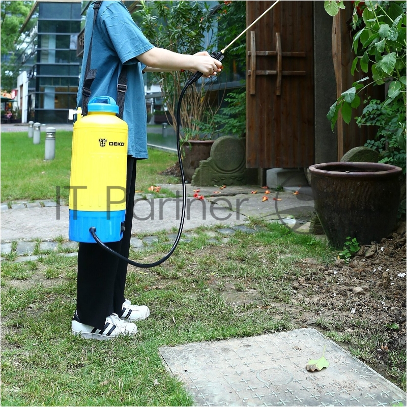 Опрыскиватель Deko аккум. 8л желтый/синий (065-0950)