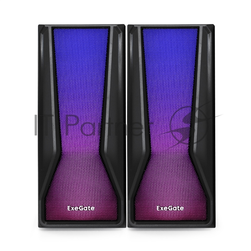 Акустическая система 2.0 ExeGate EX289687RUS Accord 230 (питание USB,Bluetooth, 2х3Вт (6Вт RMS), 60-20000Гц, цвет черный, RGB подсветка)