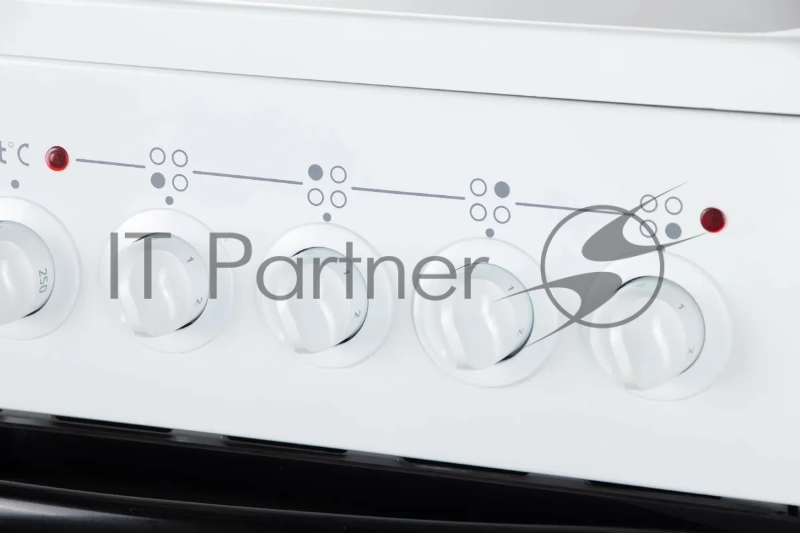 Плита Электрическая Лысьва EF4004MK00 белый/черный стеклокерамика (без крышки)