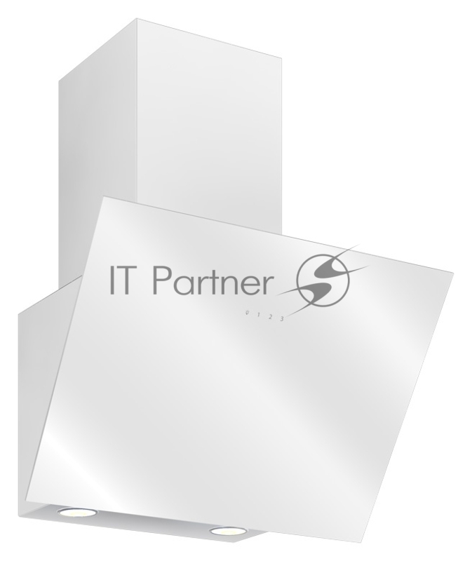 Вытяжка каминная Hyundai HGH 6742 WG белый управление: сенсорное (1 мотор)