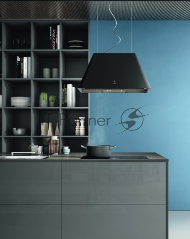 Вытяжка Elica Подвесная, 60 см, 710 м3/ч, черный матовый