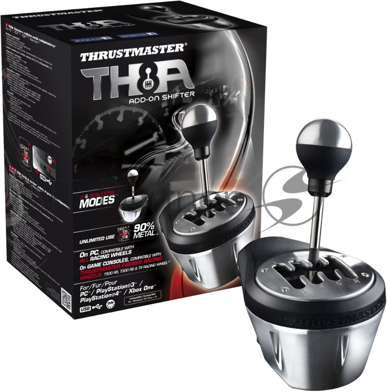 Блок рычагов ThrustMaster TH8A ADD-ON SHIFTER черный USB