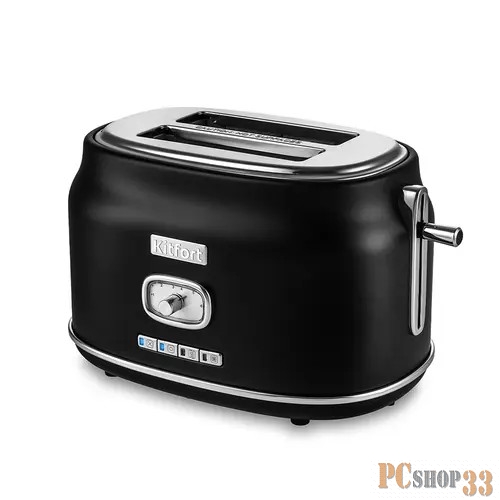 Тостер Kitfort КТ-2075-2 815Вт черный