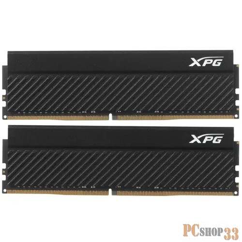 Оперативная память 32GB ADATA DDR4 3200 DIMM GAMMIX D45 Black Gaming Memory AX4U320016G16A-DCBKD45 Non-ECC, CL16, 1.35V, Heat Shield, XMP 2.0, Kit (2x16GB), RTL