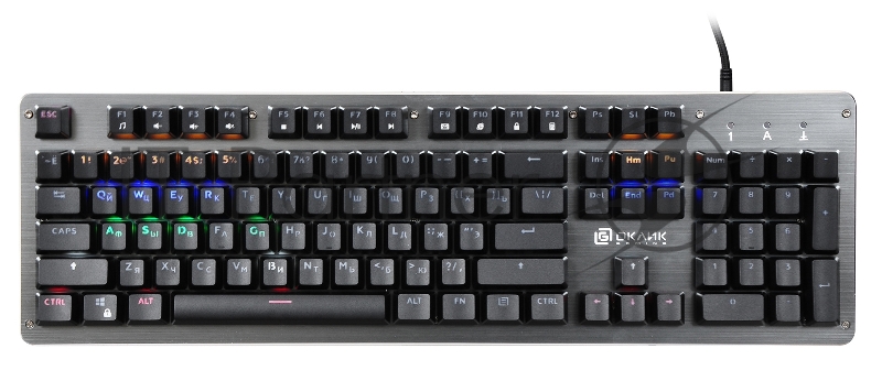 Клавиатура Oklick 970G DARK KNIGHT механическая черный USB Gamer LED
