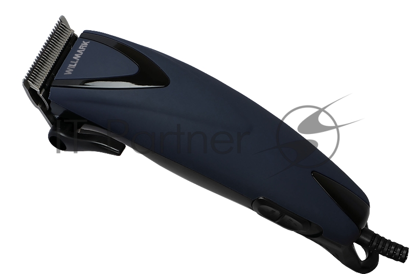Машинка для стрижки волос WILLMARK WHC 4613 (проводной, 4 насадки, стальные лезвия) (Синий)