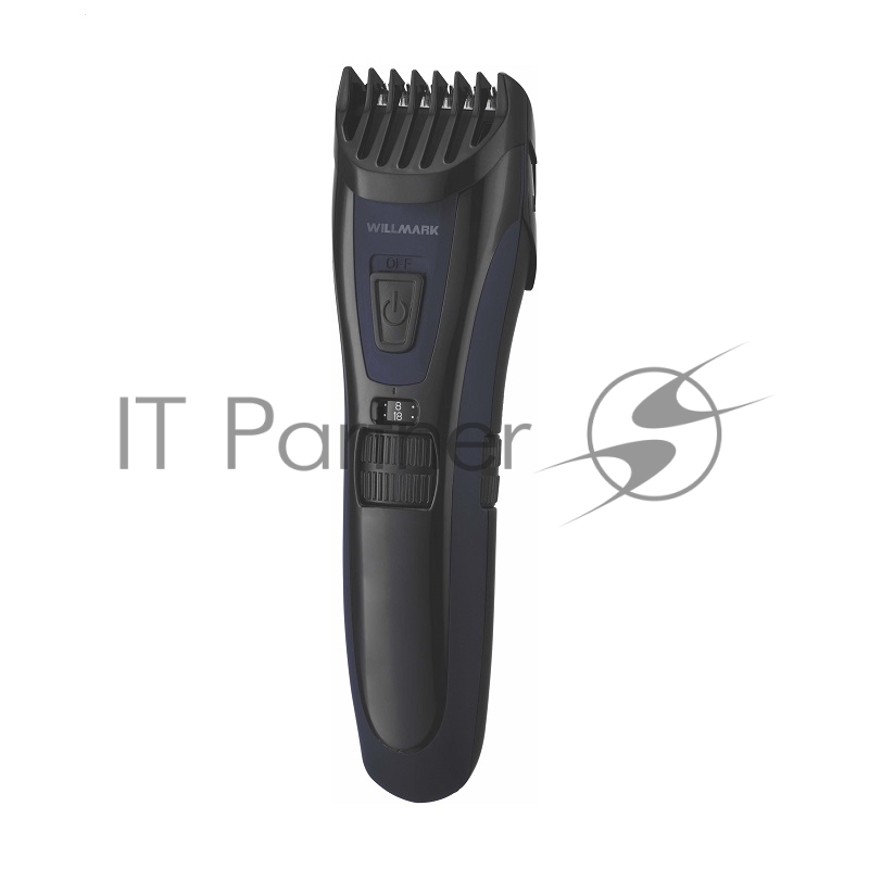 Машинка для стрижки волос WILLMARK WHC-995CL (аккумуляторно-сетевая, стальные лезвия, 2 насадки)