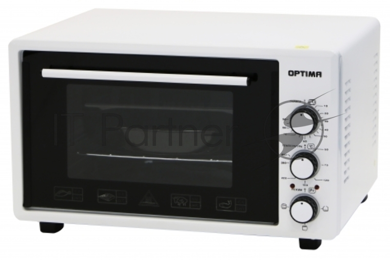 Жарочный шкаф OPTIMA OF-36W (36л, таймер, противень 2шт., решетка, белый, 1300Вт)
