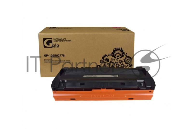 Картридж GP-106R02778 для принтеров Xerox Phaser 3052/3260/WorkCentre 3215/3225/3052NI/3260DI/3260DN (для аппаратов, выпущенных после 01.07.2017) 3000 копий GalaPrint