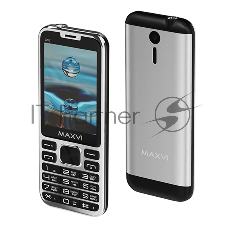 Сотовый телефон Maxvi X10 metallic silver