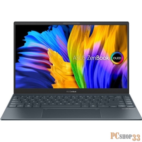 Ноутбук Asus Zenbook UX325EA-KG789 Core i7 1165G7 16Gb SSD512Gb Intel Iris Xe graphics 13.3 OLED FHD (1920x1080) noOS grey WiFi BT Cam Bag