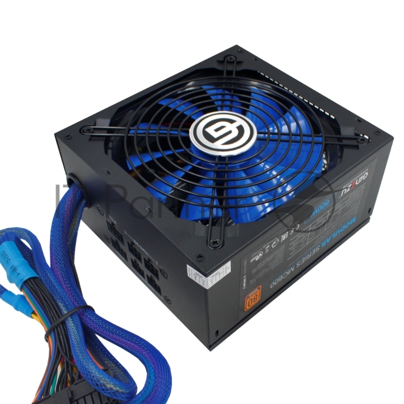 Блок питания Ginzzu MC600 14CM 80+Bronze