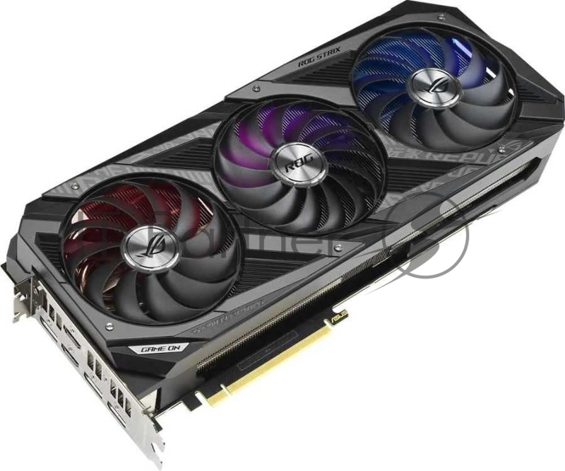 Видеокарта Asus ROG-STRIX-RTX3070-O8G-V2-GAMING LHR NVIDIA GeForce RTX 3070 8192Mb 256 GDDR6 1905/14000/HDMIx2/DPx3/HDCP Ret
