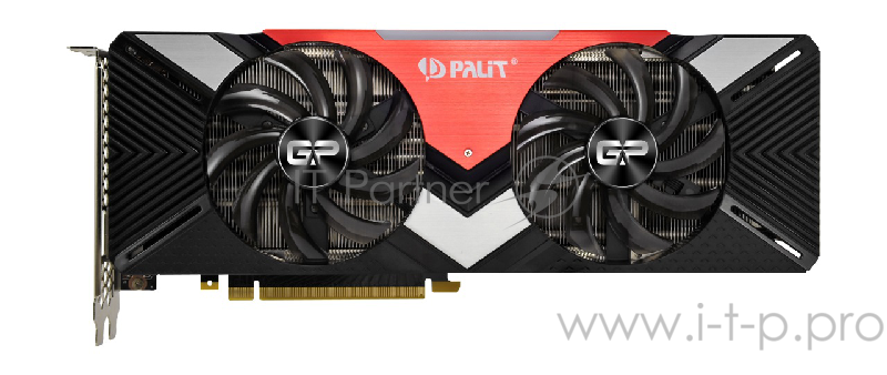 Видеокарта Palit GeForce RTX 2080 Dual 8ГБ (GeForce RTX 2080, DDR6, HDMI, 3xDP, USB-C) (PCI-E)