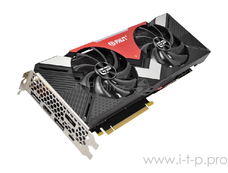 Видеокарта Palit GeForce RTX 2080 Dual 8ГБ (GeForce RTX 2080, DDR6, HDMI, 3xDP, USB-C) (PCI-E)