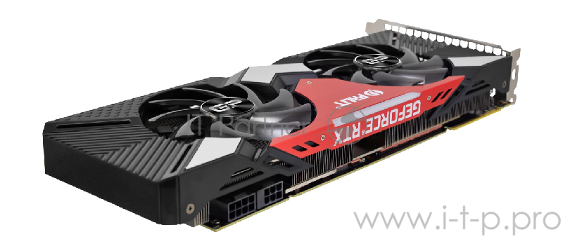 Видеокарта Palit GeForce RTX 2080 Dual 8ГБ (GeForce RTX 2080, DDR6, HDMI, 3xDP, USB-C) (PCI-E)