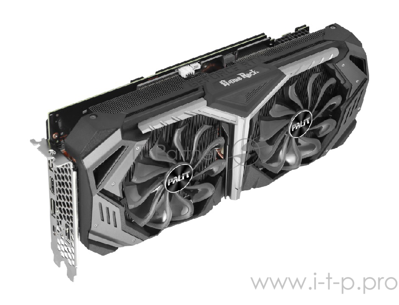 Видеокарта Palit GeForce RTX 2070 GameRock 8ГБ (GeForce RTX 2070, DDR6, HDMI, 3xDP, USB-C) (PCI-E)