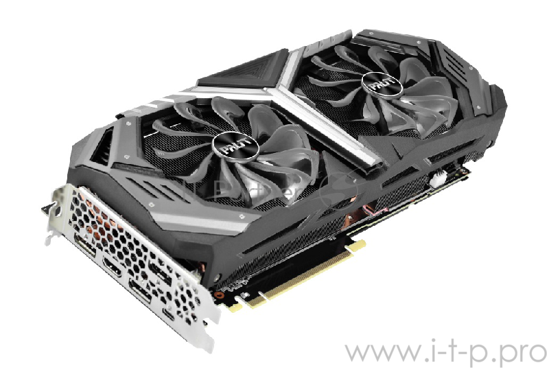 Видеокарта Palit GeForce RTX 2070 GameRock 8ГБ (GeForce RTX 2070, DDR6, HDMI, 3xDP, USB-C) (PCI-E)