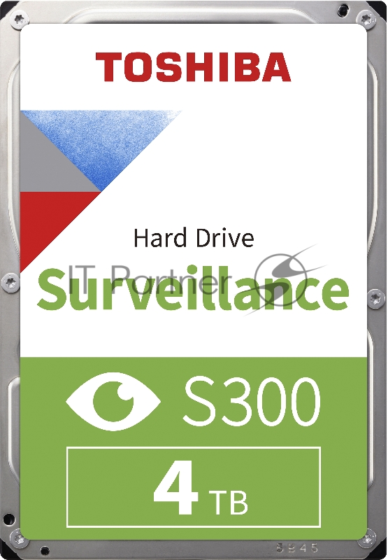 Жесткий диск Toshiba SATA-III 4Tb HDWT140UZSVA Surveillance S300 (7200rpm) 128Mb 3.5