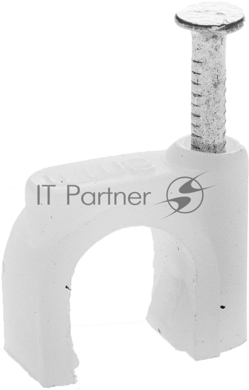 Скоба-держатель для круглого кабеля, 4 мм, 100 шт, с оцинкованным гвоздем, STAYER