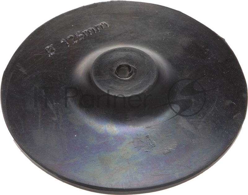 Тарелка опорная ТЕВТОН резиновая с шестигранным хвостовиком, для дрели, 125мм