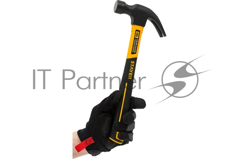 Молоток-гвоздодёр столярный с фиберглассовой рукояткой STAYER Hercules 560 г