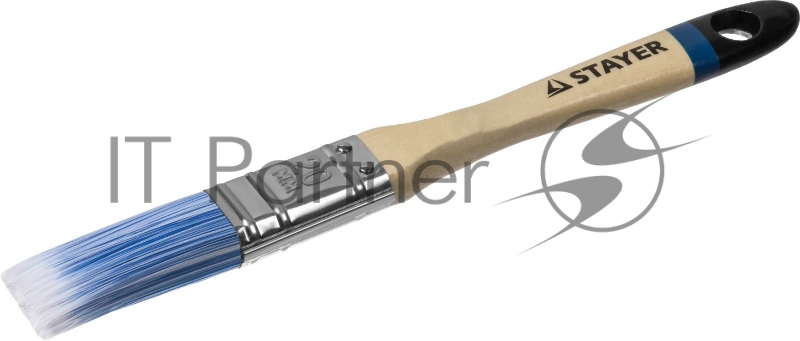 Кисть плоская STAYER EURO, AQUA для воднодисперсионных и акриловых ЛКМ, искусств щетина, деревян ручка, 3/4/20мм