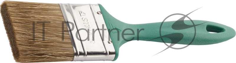 Кисть плоская STAYER LASUR-EURO, смешанная (натуральная и искусственная) щетина, пластмассовая ручка, 63мм