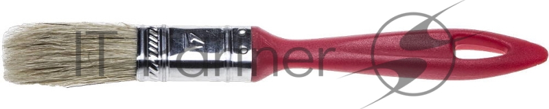 Кисть плоская STAYER UNIVERSAL-EURO, светлая натуральная щетина, пластмассовая ручка, 25мм