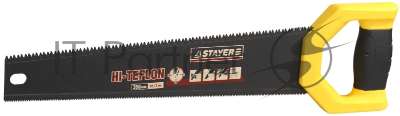 Ножовка двусторонняя (пила) STAYER DUPLEX 400 мм, 12 TPI прямой зуб + 7 TPI 3D универсальный зуб, тефлоновое покрытие