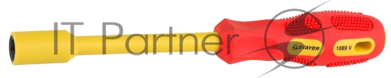 Отвертка STAYER INSULATED MAX-GRIP диэлектрич, Cr-V, HEX 11x125мм