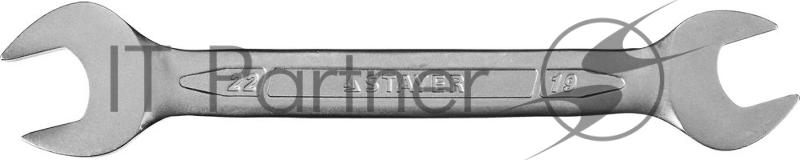 Рожковый гаечный ключ 19 x 22 мм, STAYER