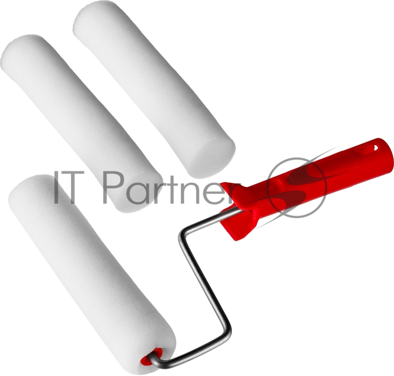 Валик Mirax ПОРОЛОН в наборе: 3 шубки + ручка, 180 мм, d=40 мм