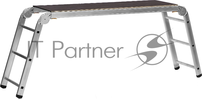 Рабочие подмости СИБИН РП-36 3 x 6 x 3 ступени, алюминиевые, складные с фиксированной площадкой