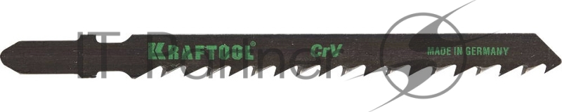 Полотна KRAFTOOL, T144D, для эл/лобзика, Cr-V, по дереву, ДВП, ДСП, быстрый рез, EU-хвост., шаг 4мм, 75мм, 5шт