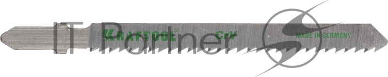 Полотна KRAFTOOL, T101B, для эл/лобзика, Cr-V, по дереву, ДСП, ДВП, чистый рез, EU-хвост., шаг 2,5мм, 75мм, 5шт
