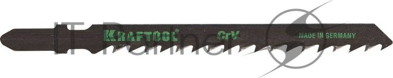 Полотна KRAFTOOL, T111C, для эл/лобзика, Cr-V, по дереву, ДВП, ДСП, грубый рез, EU-хвост., шаг 3мм, 75мм, 5шт