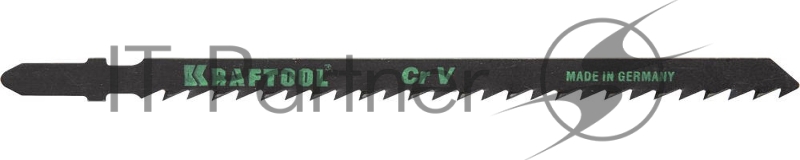 Полотна KRAFTOOL, T244D, для эл/лобзика, Cr-V, по дереву, ДВП, ДСП, фигурный рез, EU-хвост., шаг 4мм, 75мм, 2шт