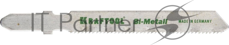 Полотна KRAFTOOL, T118AF, для эл/лобзика, Bi-Metall, по металлу (1,5-2мм), EU-хвост., шаг 1,2мм, 50мм, 2шт