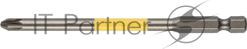 Биты KRAFTOOL INDUSTRIE торсионные, обточенные, для механизированного инструмента, PZ 2, 100мм, 2шт