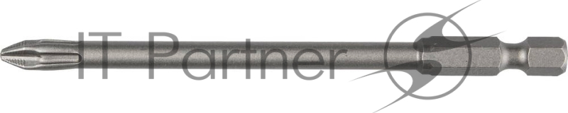 Биты X-DRIVE торсионные кованые, обточенные, KRAFTOOL 26121-1-100-1, Cr-Mo сталь, тип хвостовика E 1/4, PH1, 100мм, 1шт