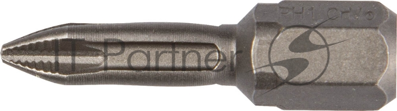 Биты X-DRIVE торсионные кованые, обточенные, KRAFTOOL 26121-1-25-2, Cr-Mo сталь, тип хвостовика C 1/4, PH1, 25мм, 2шт