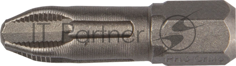 Биты X-DRIVE торсионные кованые, обточенные, KRAFTOOL 26121-3-25-2, Cr-Mo сталь, тип хвостовика C 1/4, PH3, 25мм, 2шт