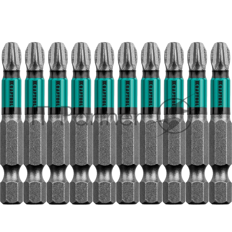 Биты KRAFTOOL Optimum Line, PH3, 50 мм, тип хвостовика E 1/4, 10 шт в блистере