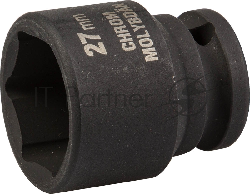 Торцовая головка KRAFTOOL INDUSTRIE QUALITAT ударная (1/2), FLANK, Cr-Mo, фосфатированная, 27 мм