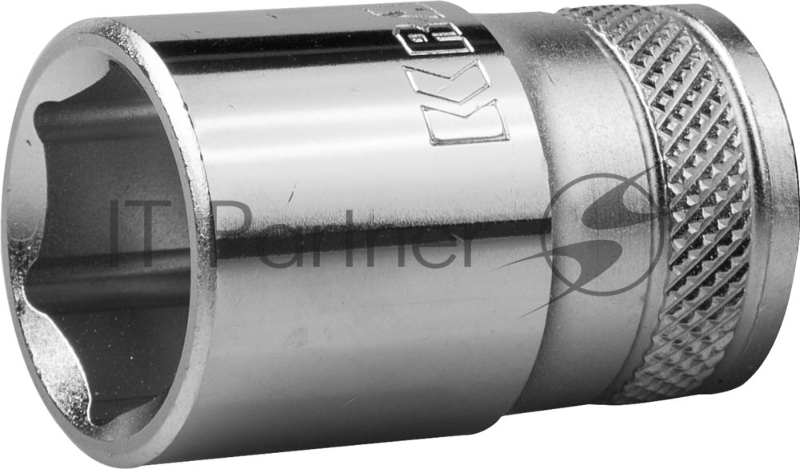 Торцовая головка KRAFTOOL INDUSTRIE QUALITAT, Cr-V, FLANK, хромосатинированная, 1/2, 16 мм