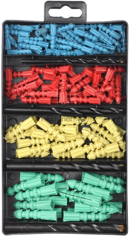 Набор сверл по бетону с дюбелями ТЕВТОН ХОББИ 4 шт: d 5-6-8-10 мм 120 шт