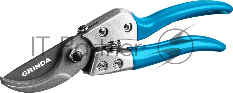 Секатор с эргономичными алюминиевыми рукоятками, плоскостной, 200 мм, GRINDA PROLine P-25