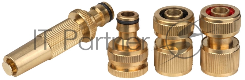 Набор поливочный GRINDA EXPERT из латуни- наконечник с комплектом соединительной артматуры