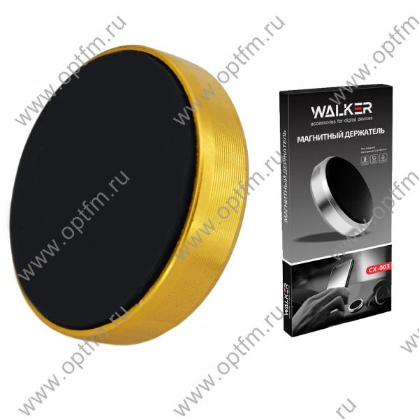 Автодержатель для телефона WALKER CX-003 на панель (с магнитом) золото